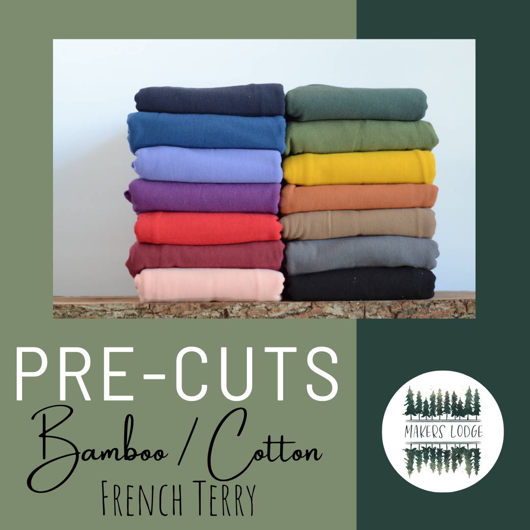 Bamboo/Cotton French Terry - Cuts - Makers Lodge